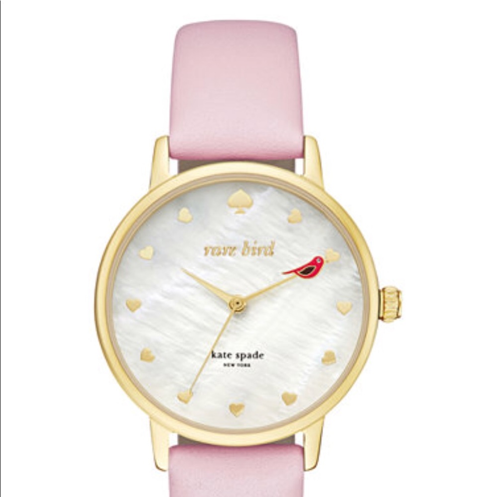 Kate Spade Metro Pink Leather Strap RARE Bird